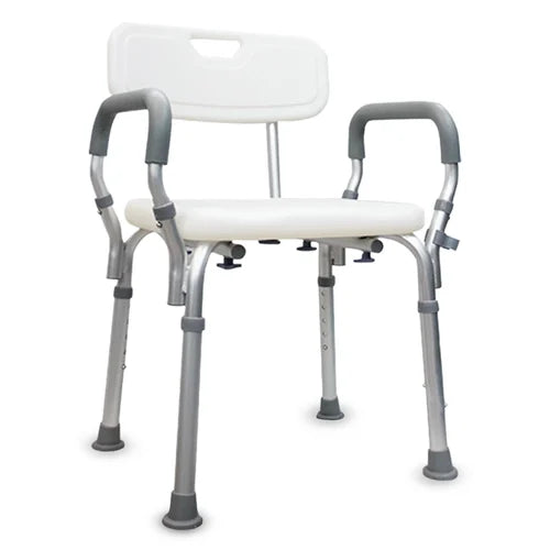 AGEasy Adjustable Shower Chair – Anti-Slip Bath Seat with Backrest, Tool-Free Assembly (120 kg Capacity)