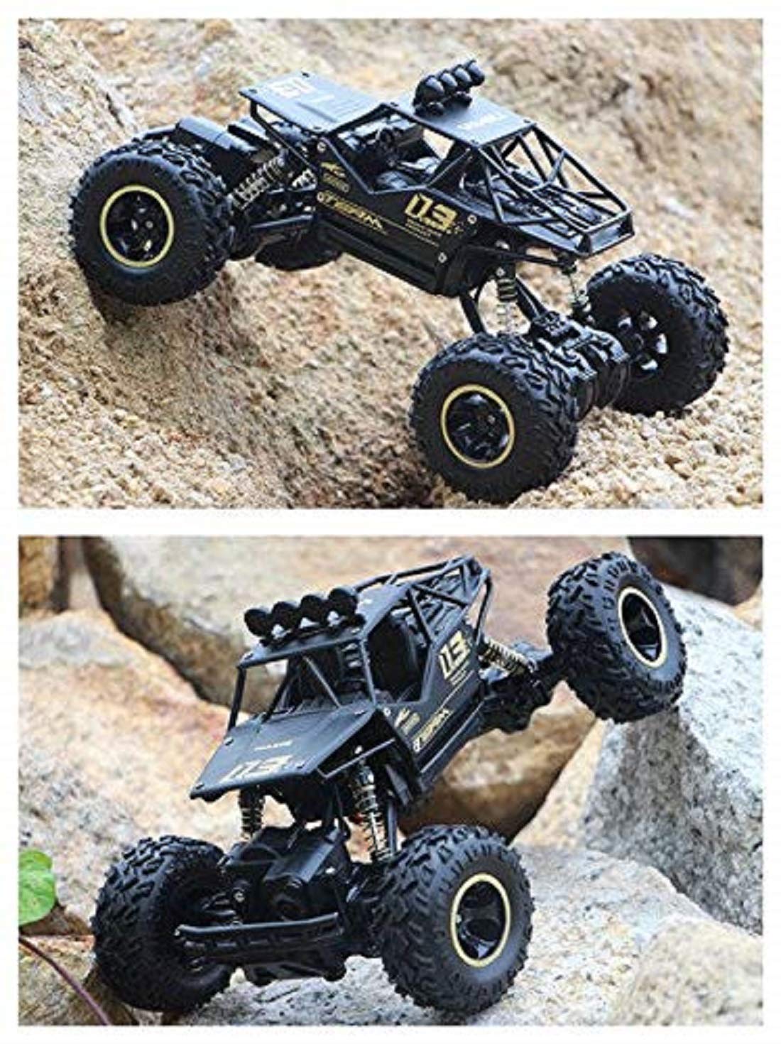 Alloy Rock Crawler RC Car – Off-Road 4x4 Climbing Truck with Durable Metal Body & High Traction Tires