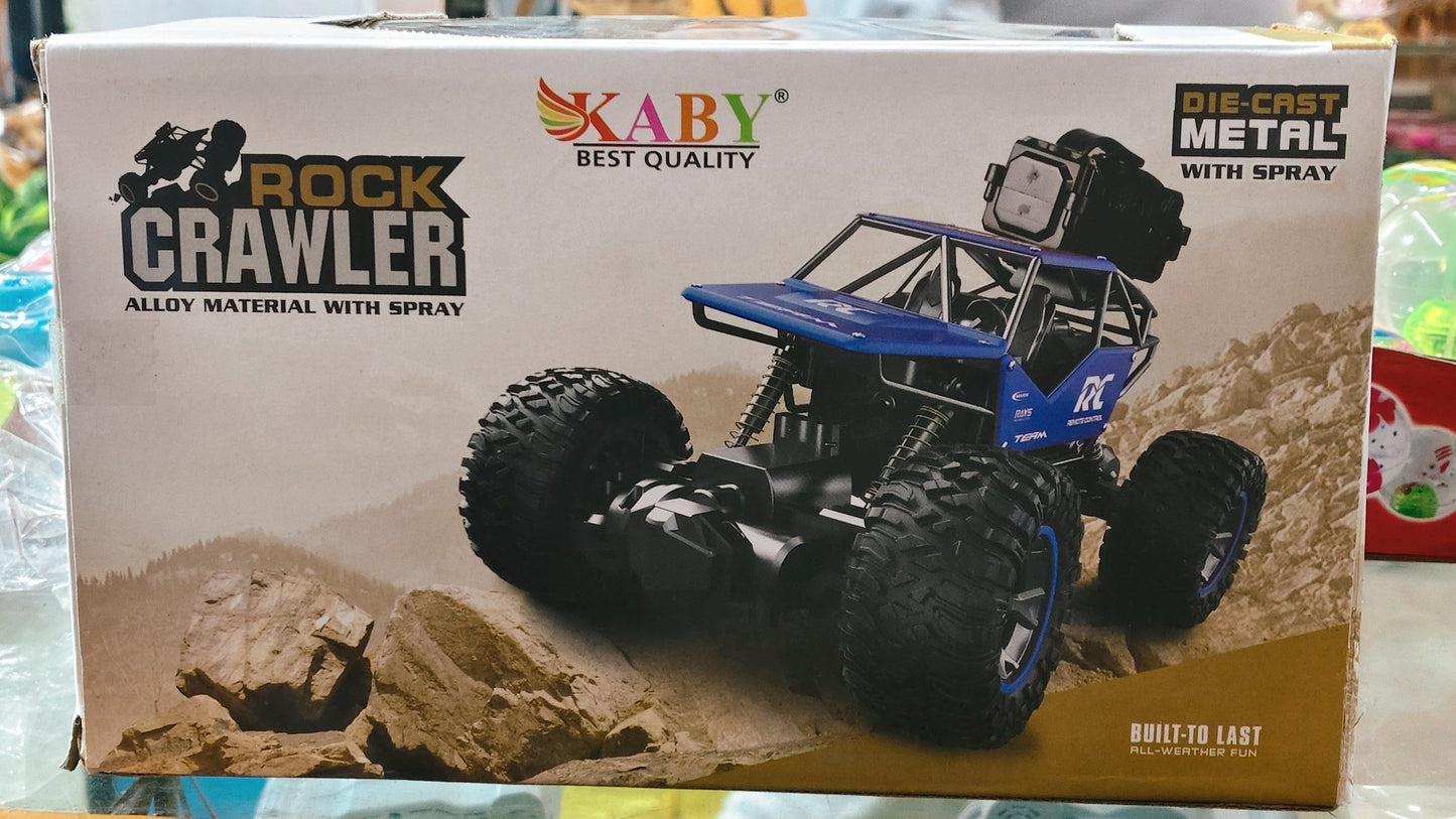Metal Rock Crawler RC Car – Off-Road Remote Control Car with LED Lights & Smoke Spray (Rechargeable)
