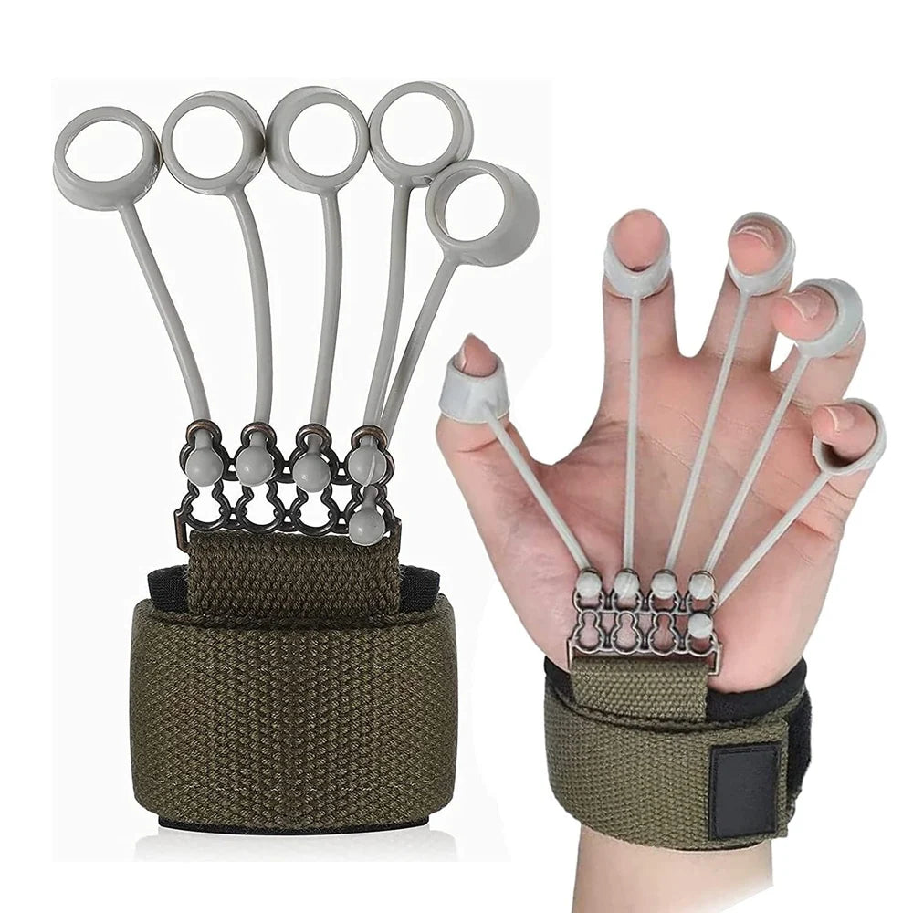 Finger Gripper Strength Trainer – Rubber Hand Exerciser Set (5 PCS) for Grip, Finger & Forearm Training