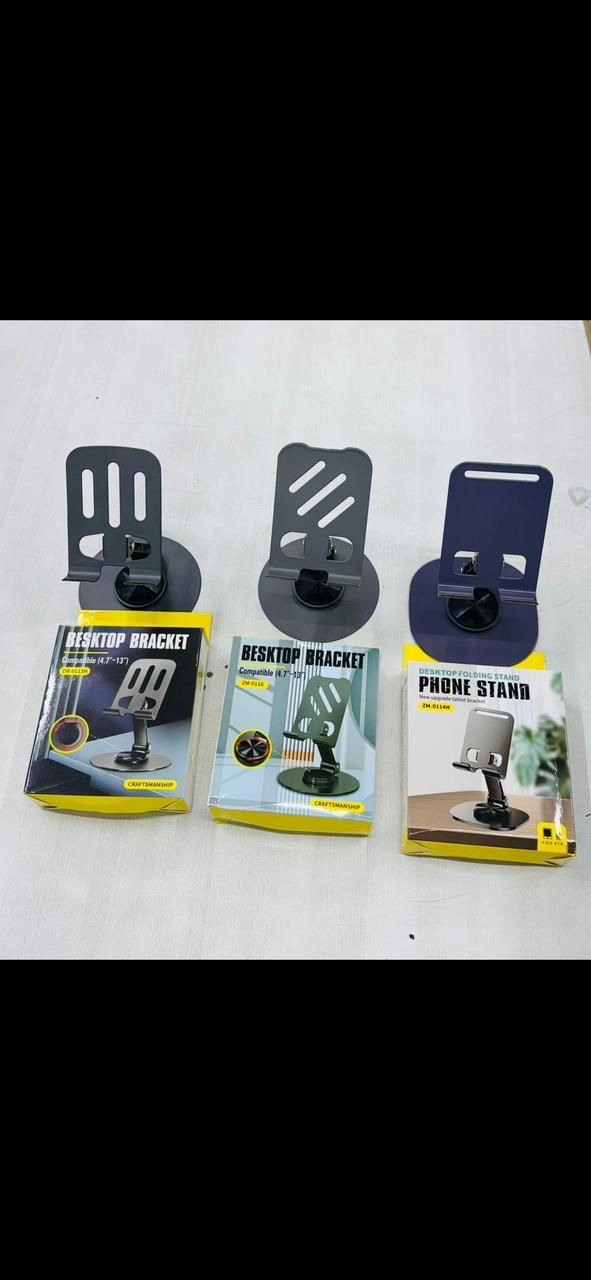 Adjustable Mobile Stand for Desk 360 Degree Rotatable Foldable Phone Holder Anti Slip Extendable Stand for Table Office Home