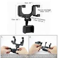 Universal Car Rear View Mirror Mobile Mount Adjustable Phone Holder for GPS Smartphone and Devices