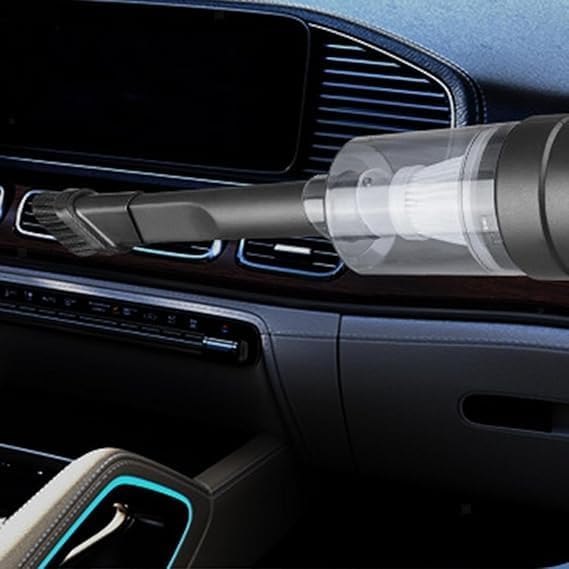 3-in-1 Portable Mini Handheld Vacuum Cleaner – USB Rechargeable Cordless Car & Home Cleaner with Brush Attachments