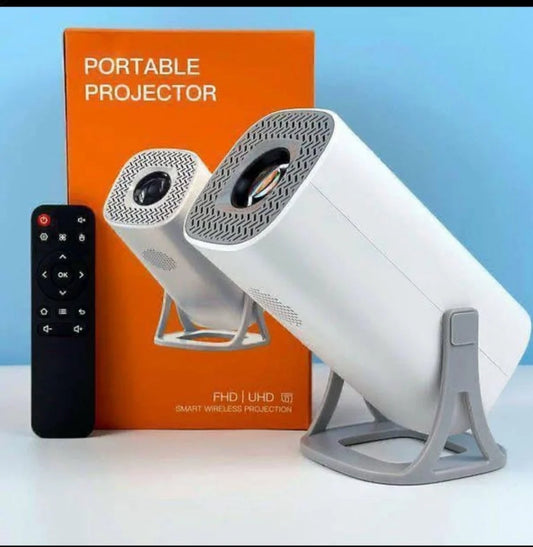 4K Ultra FHD Portable Projector Smart Wireless Home Theater Projector for Movies Gaming and Presentations