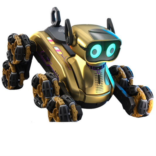 8WD Gesture Sensor RC Stunt Car – 360° Rotating Robot Dog Toy with Lights & Music