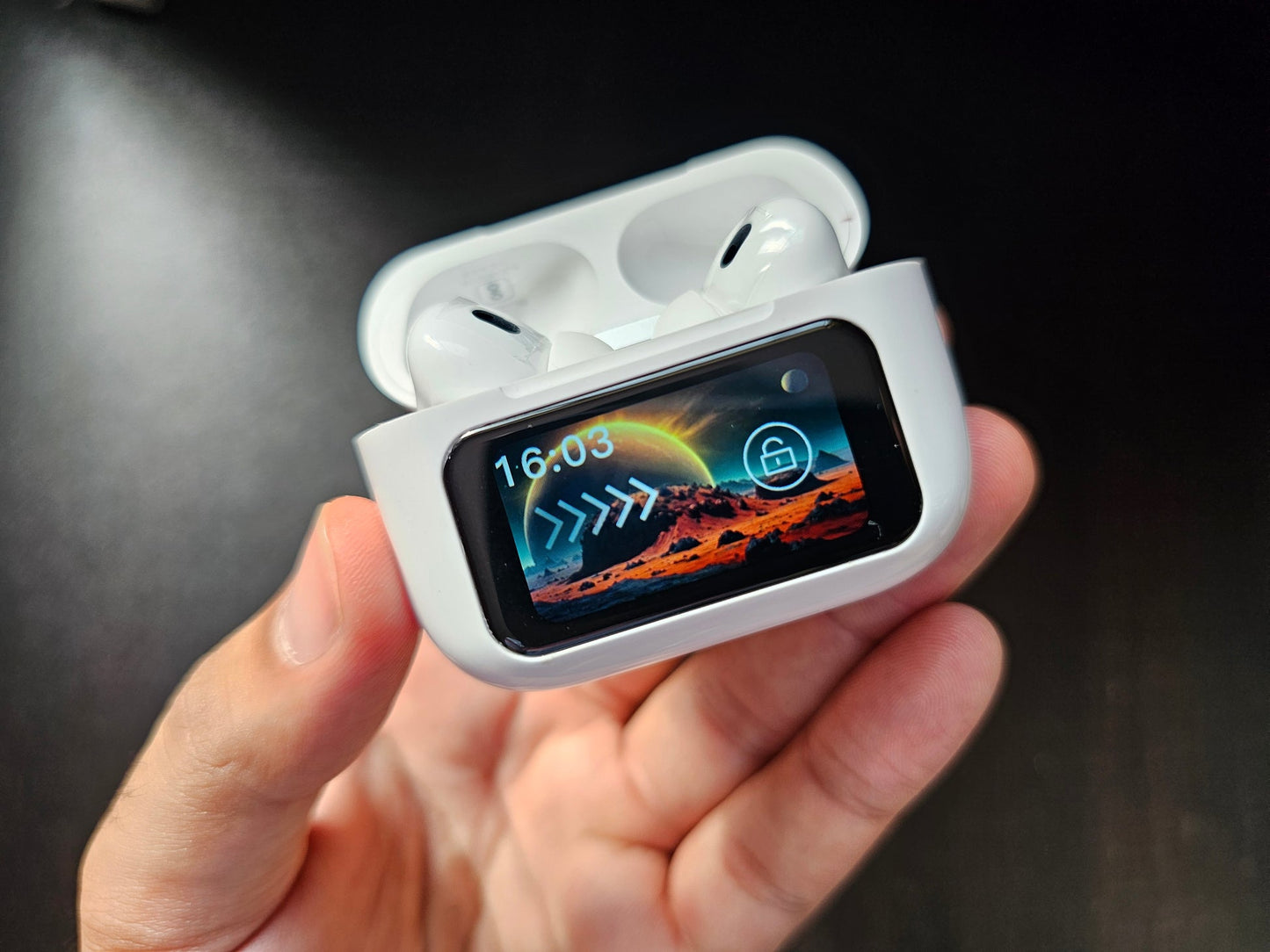 A9 Pro Wireless Earbuds with Touch Screen Case – ANC/ENC Noise Cancellation Bluetooth Earphones