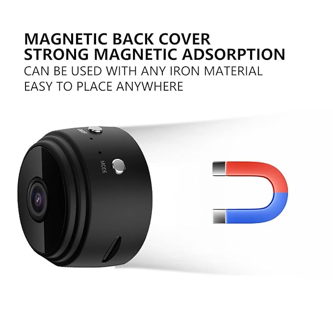 Mini Magnetic Security Camera – Portable Micro Video Surveillance Camcorder for Home & Office Monitoring