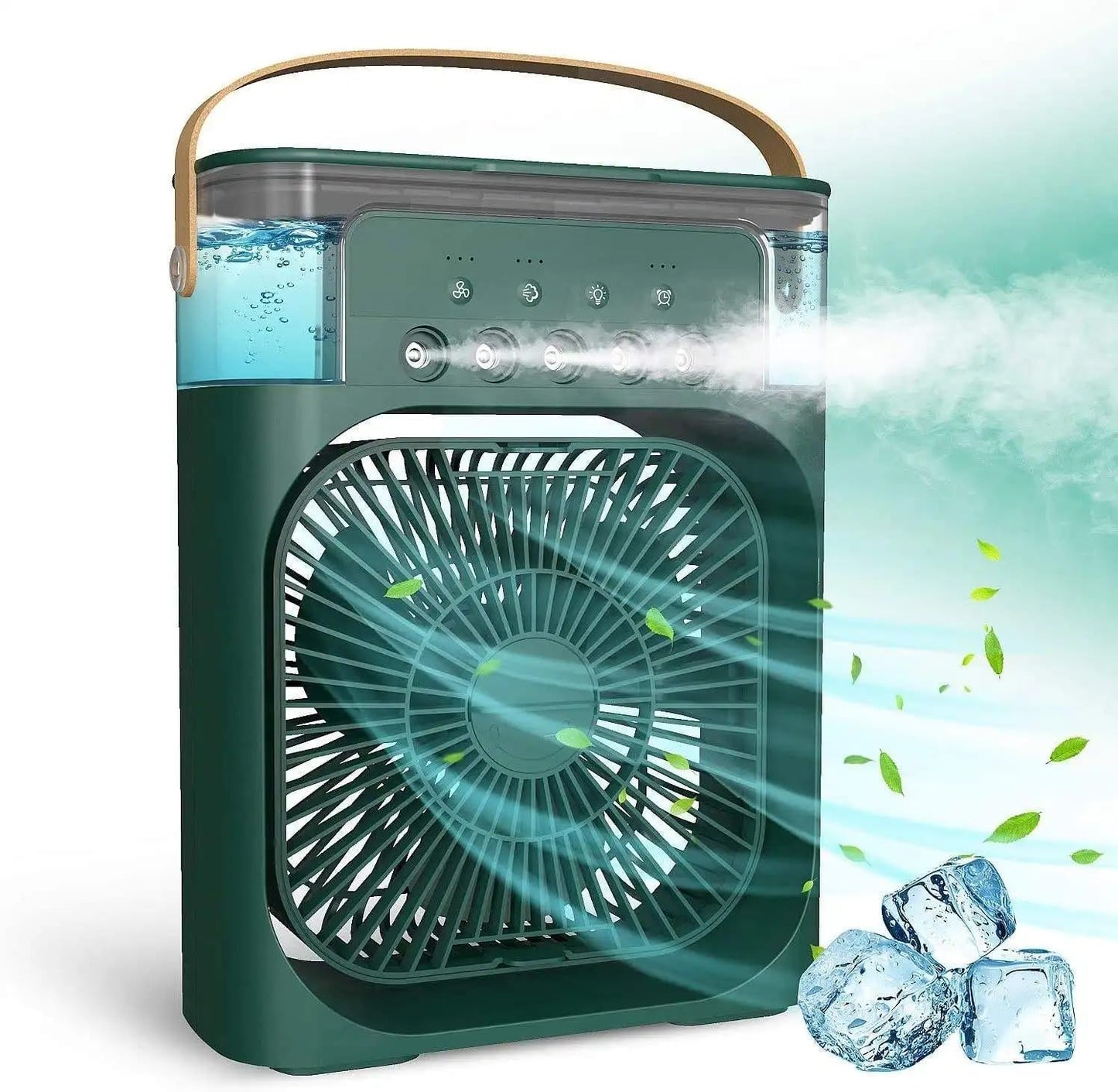 Mini AC Cooler Portable Personal Air Cooler Compact USB Cooling Fan for Desk and Bedroom