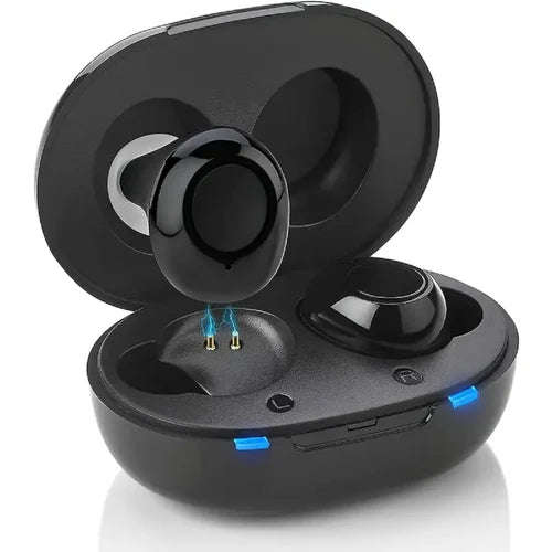 Axon K-812 Rechargeable In-Ear Hearing Aid – Portable ITE Sound Amplifier with Charging Case (Mild to Moderate Hearing Loss)