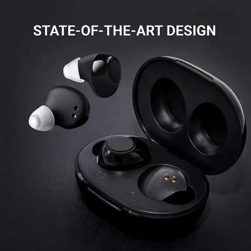 Axon K-812 Rechargeable In-Ear Hearing Aid – Portable ITE Sound Amplifier with Charging Case (Mild to Moderate Hearing Loss)