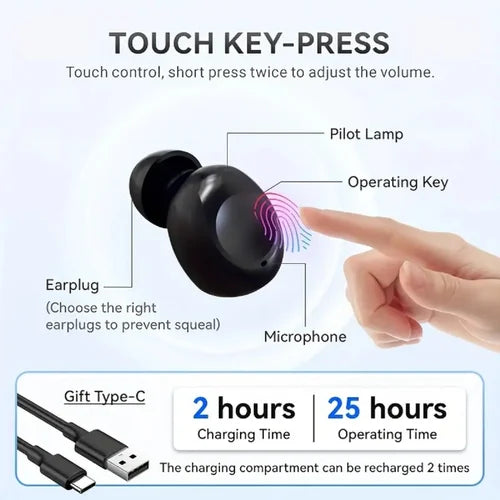Axon K-812 Rechargeable In-Ear Hearing Aid – Portable ITE Sound Amplifier with Charging Case (Mild to Moderate Hearing Loss)