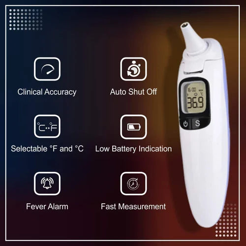BPL AccuDigit IR-D2 Infrared Non-Contact Thermometer – Dual Mode Digital Thermometer with Fever Alarm & Memory