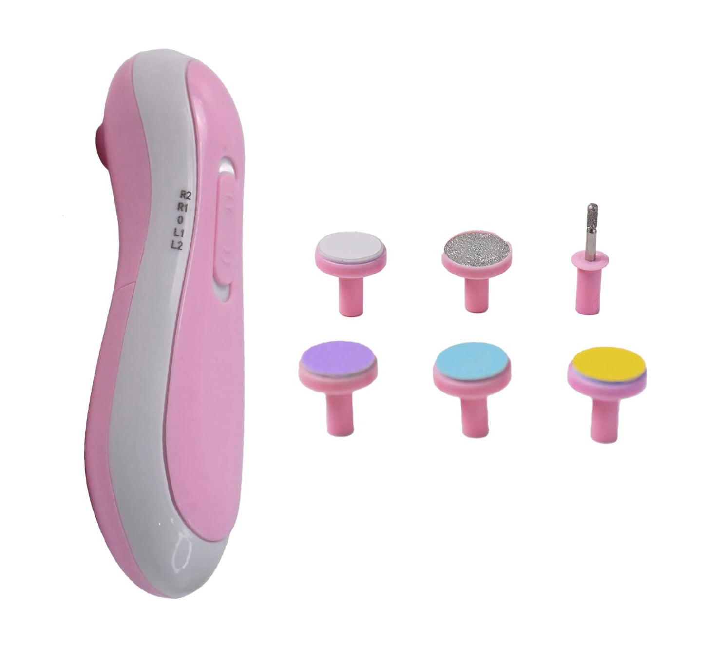 Electric Baby Nail Trimmer Safe Baby Nail Clippers with 6 Grinding Heads for Newborn Toddler and Adults Fingernails and Toenails