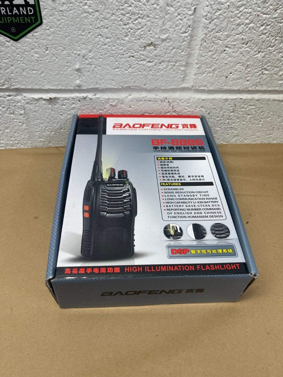 Baofeng BF-888S Walkie Talkie – Long Range 2-Way Radio with Flashlight & Rechargeable Battery