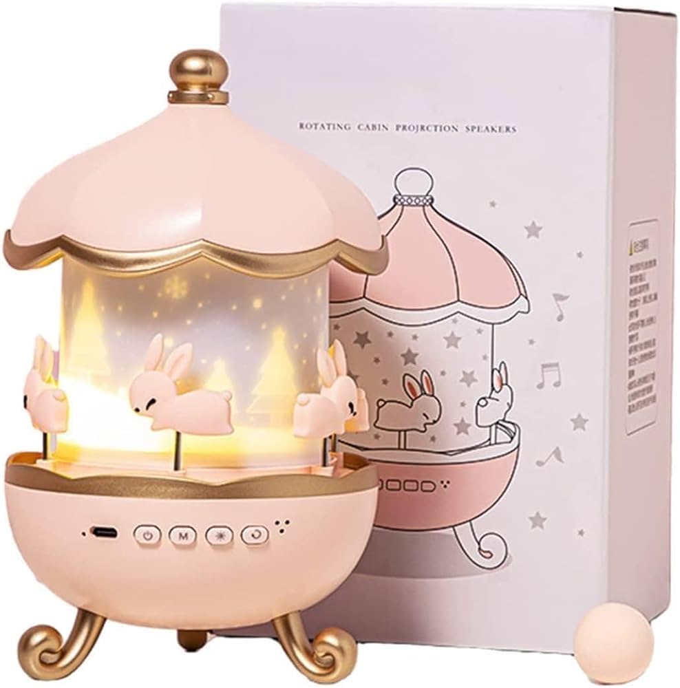 Bunny’s Carousel Rotating LED Night Light