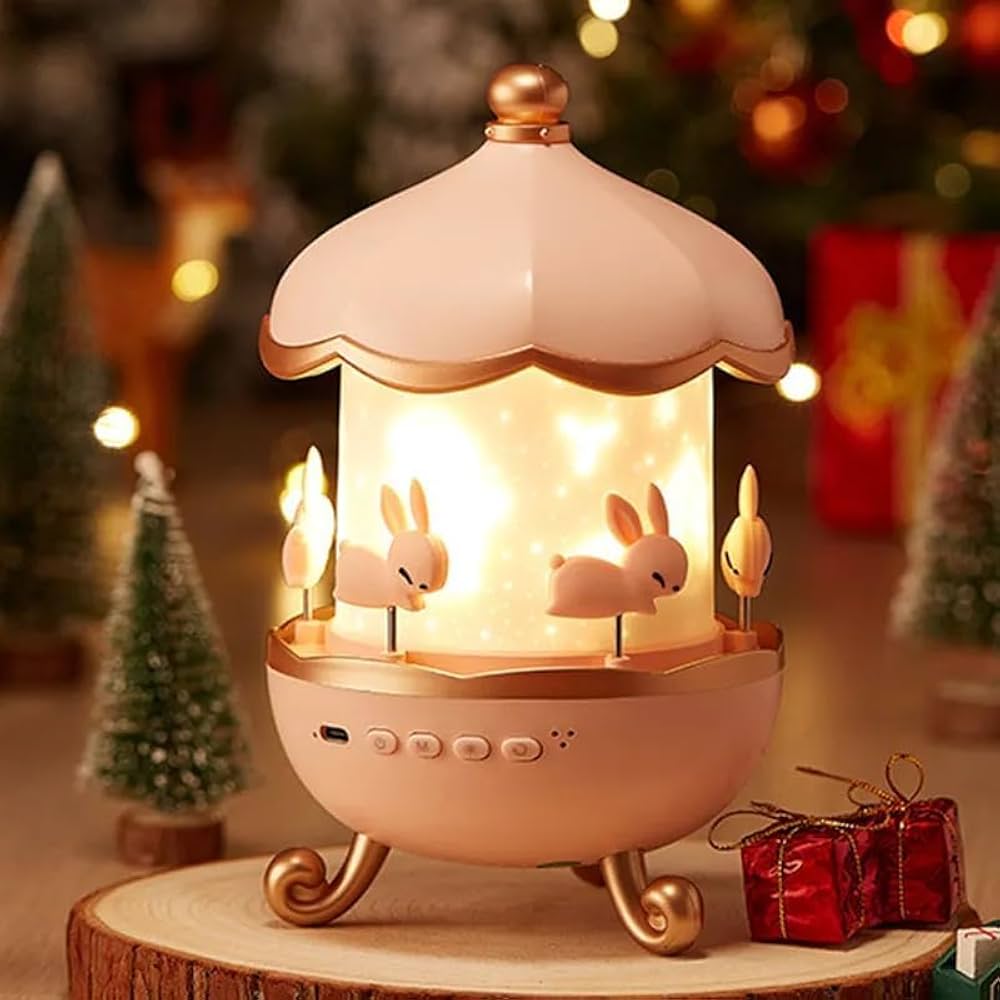 Bunny’s Carousel Rotating LED Night Light