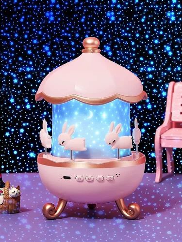 Bunny’s Carousel Rotating LED Night Light