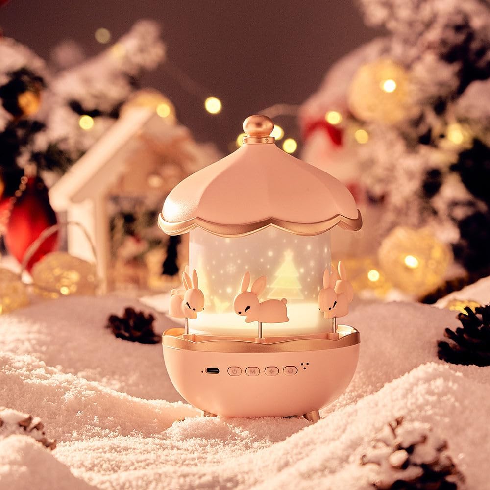 Bunny’s Carousel Rotating LED Night Light