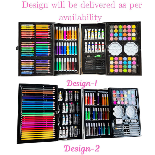 Colouring Kit Suitcase for Kids – 45-Piece Art & Drawing Set with Colour Pencils