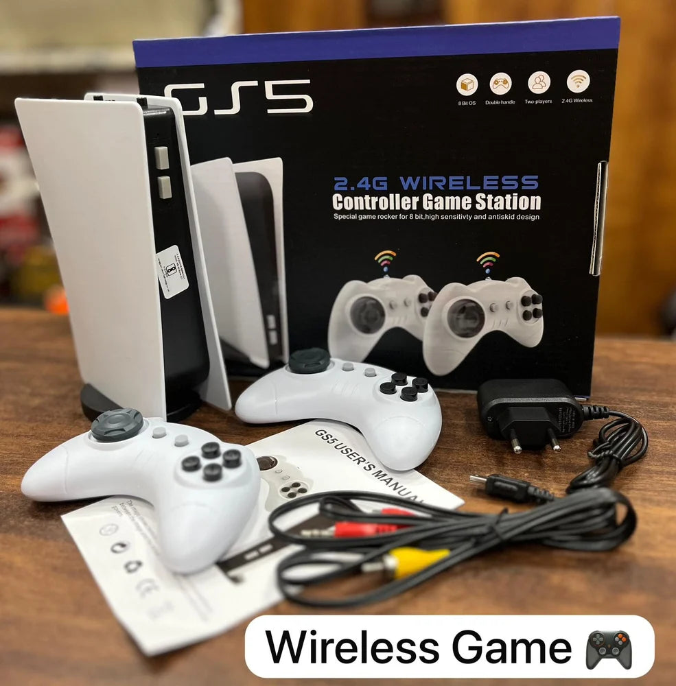 GS5 2.4G Retro Game Stick with Dual Wireless Controllers