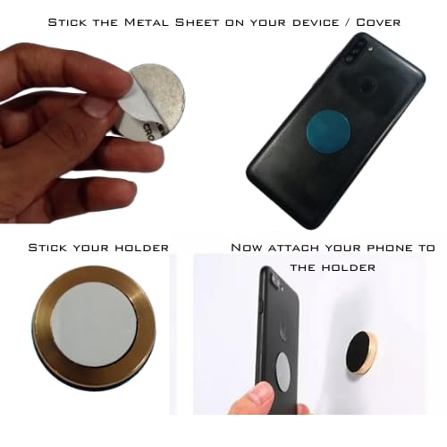 Universal Magnetic Car Phone Holder – Dashboard & Desk Mount with Strong 3M Adhesive