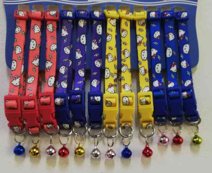 Adjustable Pet Collar with Bell for Kittens & Puppies | Soft Comfortable Safety Collar for Small Pets