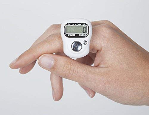 Digital Finger Ring Counter Electronic Japa Tally Counter Mini Handheld Click Counter for Prayer Counting Multicolor