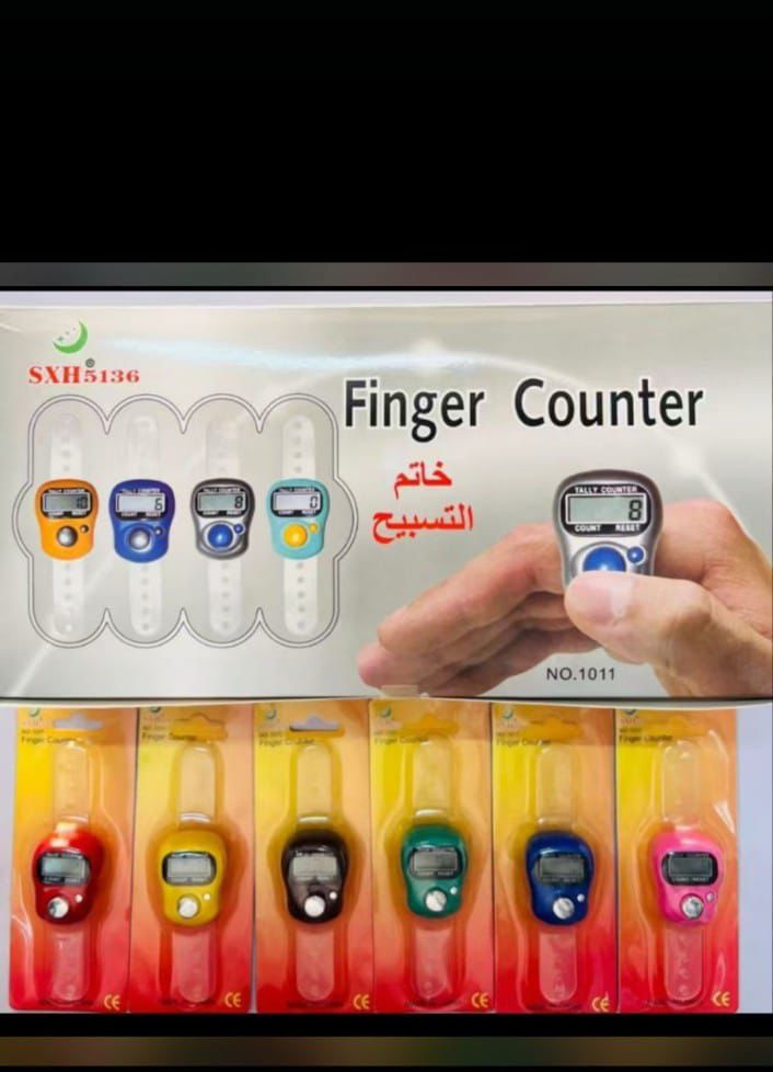 Digital Finger Ring Counter Electronic Japa Tally Counter Mini Handheld Click Counter for Prayer Counting Multicolor