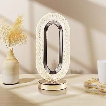 Ovate Crystal Night Lamp for Baby Room | Elegant Home Decor LED Crystal Light