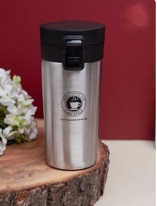Insulated Stainless Steel Thermal Cup Leakproof Reusable Travel Mug for Hot and Cold Drinks Non Slip Grip