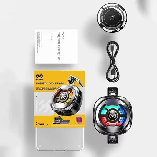 CX06 Magnetic Mobile Cooling Fan – RGB Phone Cooler with Semiconductor Cooling (Type-C)