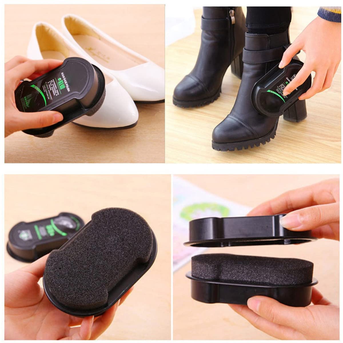 Double-Sided Instant Shoe Polish Sponge