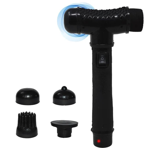 MCP 5-in-1 Electric Facial & Body Massager – Rechargeable Cordless Skin Care Device (Black)