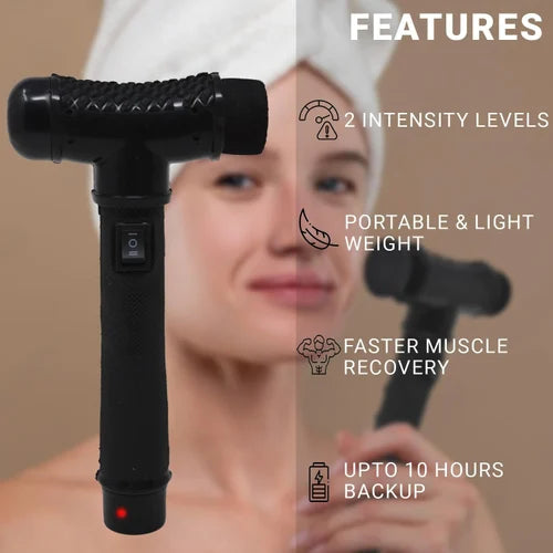 MCP 5-in-1 Electric Facial & Body Massager – Rechargeable Cordless Skin Care Device (Black)