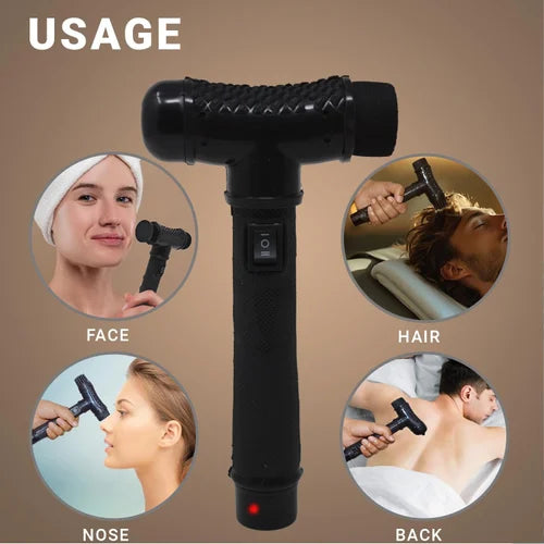 MCP 5-in-1 Electric Facial & Body Massager – Rechargeable Cordless Skin Care Device (Black)
