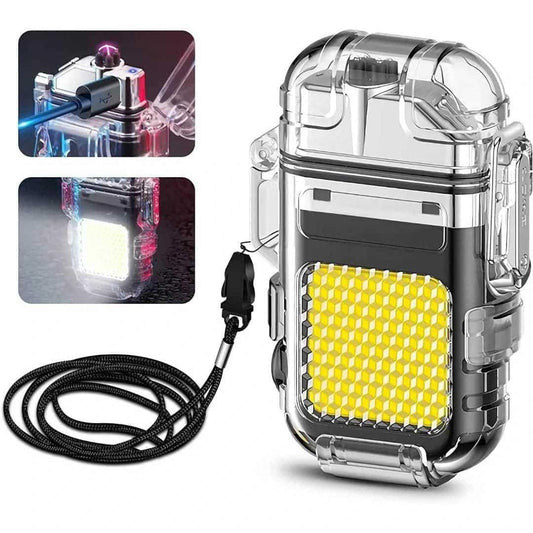 Flashlight Lighter – USB Rechargeable Waterproof Arc Lighter