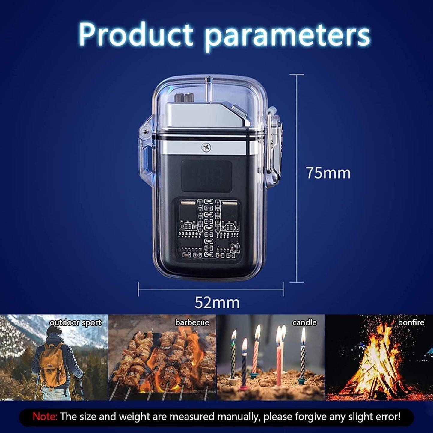 Flashlight Lighter – USB Rechargeable Waterproof Arc Lighter