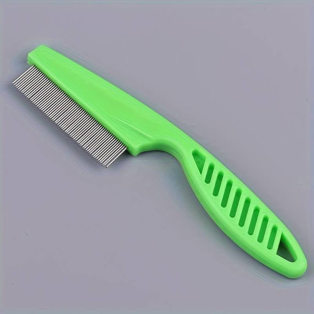 Flea Comb for Dogs & Cats | Fine Tooth Pet Grooming Comb for Tick & Flea Removal
