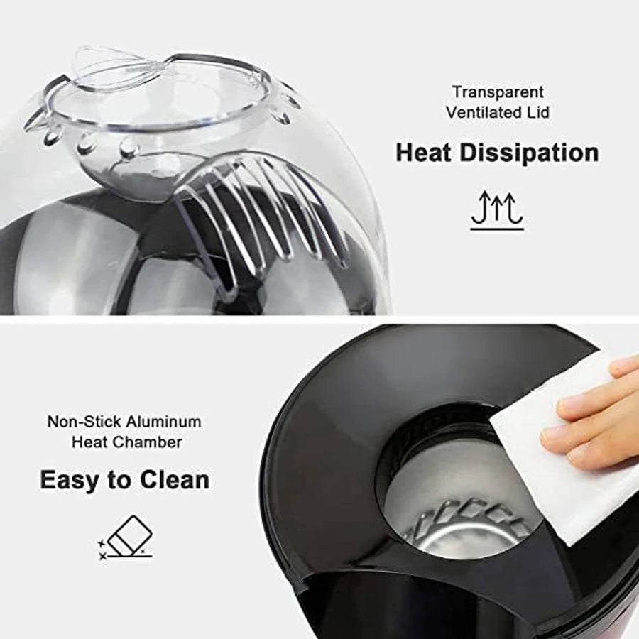 Hot Air Popcorn Maker – Oil-Free Electric Popcorn Machine for Healthy Snacks