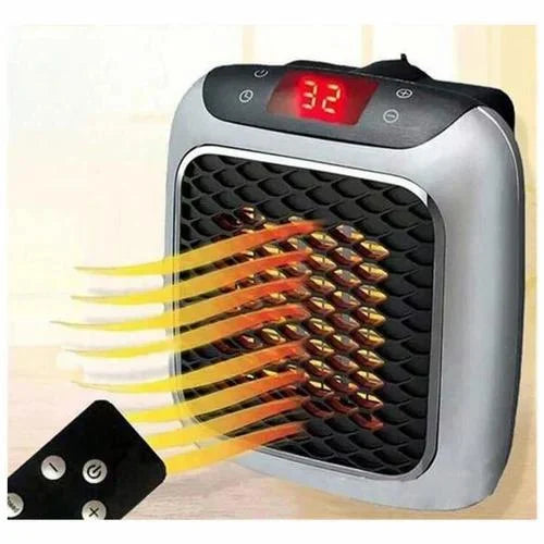 Handy Heater Plug In Portable Space Heater Compact Electric Room Heater with Digital Display for Home and Office