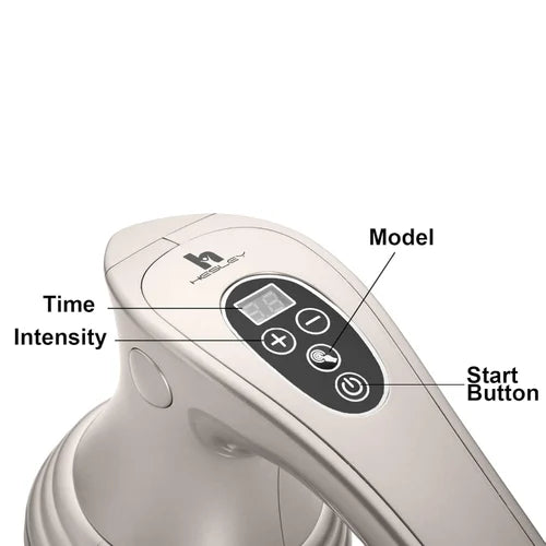 Hesley Handheld Shiatsu Massager – Full Body Electric Hesley Electric Full Body Shiatsu Massager LY-652A for Pain Relief of Back, Leg and Foot