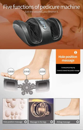 HESLEY LUX-1 Foot & Calf Massager – Electric Kneading, Shiatsu & Rolling Massage Machine for Pain Relief & Relaxation