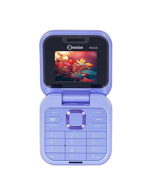 Snexian Rock X Flip Dual SIM Keypad Mobile Phone with 1.8” Display, Bluetooth Dialer, Voice Changer & Long-Lasting Battery