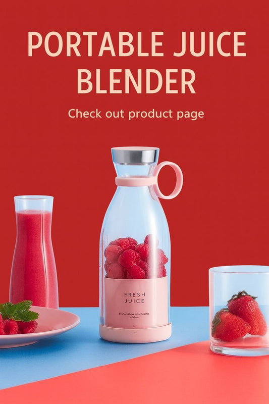 Portable Juice Blender – USB Rechargeable Mini Smoothie Maker Bottle