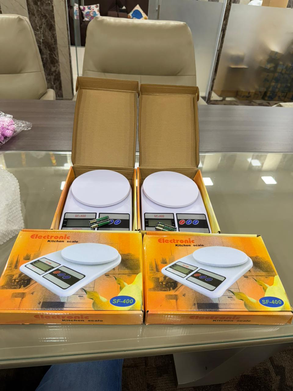 Digital Kitchen Scale 10kg Capacity Electronic Weighing Machine with 3 Modes for Cooking Baking White