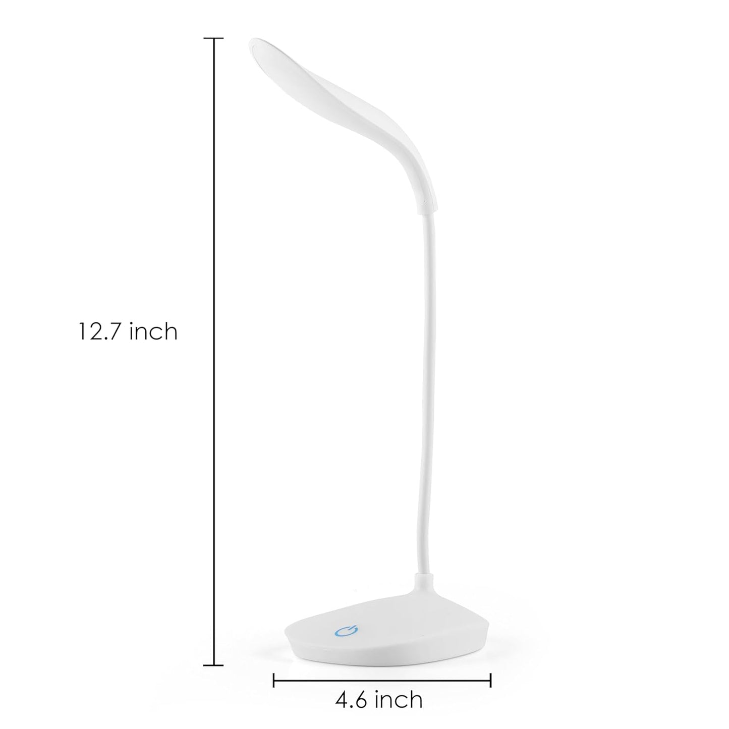 Rechargeable LED Study Table Lamp with 3-Level Brightness – Portable USB Desk Light for Reading, Study & Bedroom
