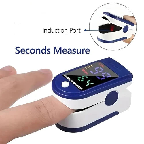 Digital Finger Pulse Oximeter – SpO2 & Pulse Rate Monitor with Dual Color LED Display (Portable & Accurate)