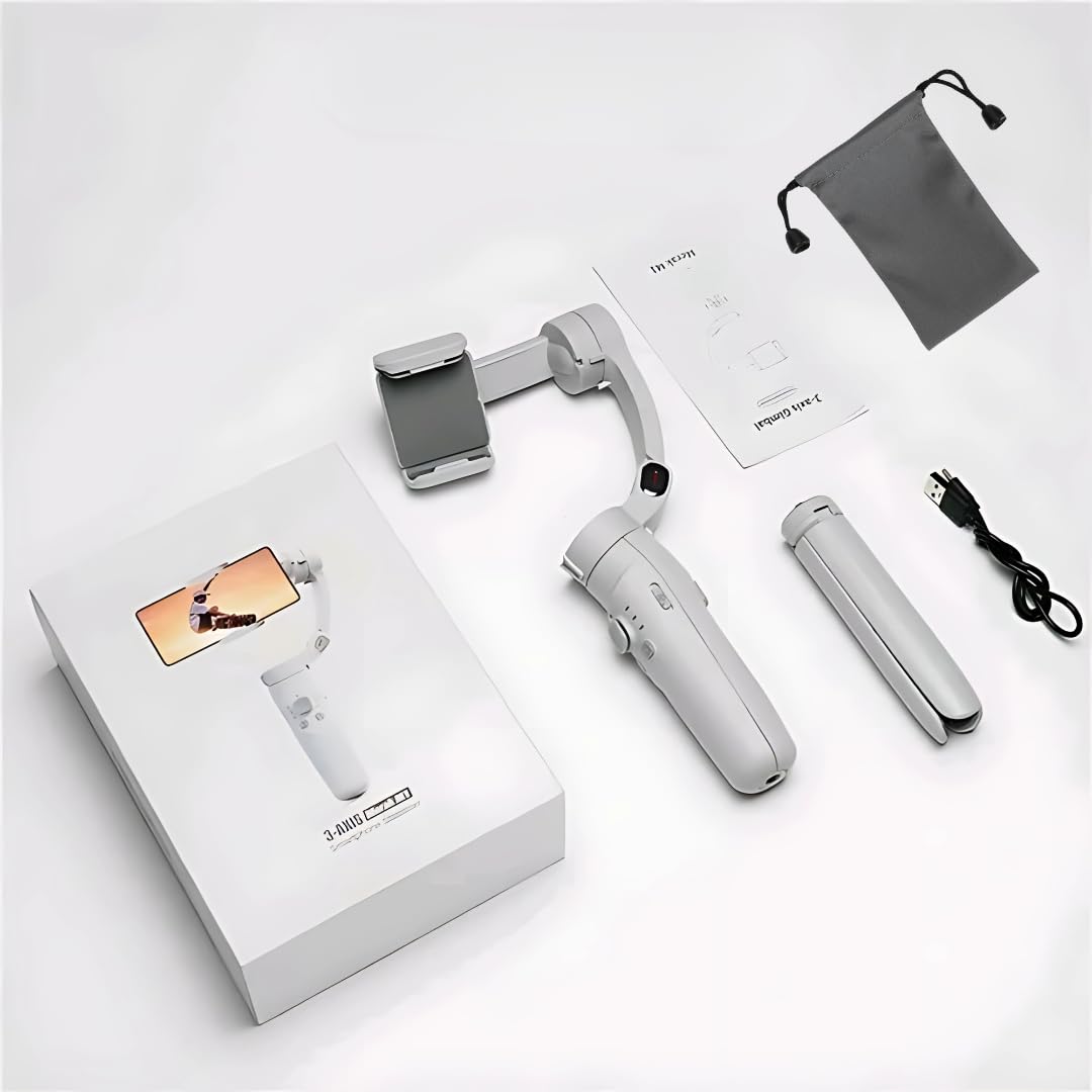 Advanced Smartphone Gimbal Stabilizer with Gyroscope | Shake-Free Video, Zoom
