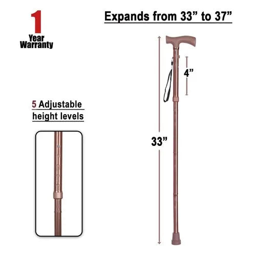 MCP Adjustable Walking Stick with Twist Lock