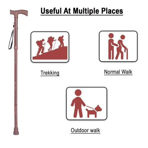MCP Adjustable Walking Stick with Twist Lock